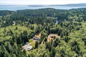 Secondary lake front home to Silver Lake with community access and Strawberry Point in the distance