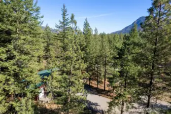 Each property within the community is accessed by its own private driveway.