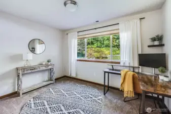 Lower level office/library room