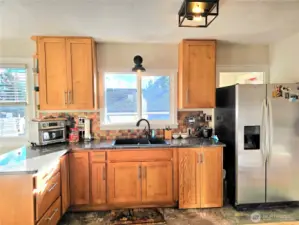 View from the kitchen sink!