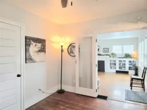 Primary bedroom currently used as an office.