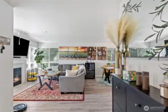 Spacious entertaining area