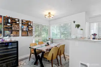 Seating area by kitchen