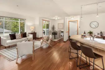 Airy, open floorplan - view from entryway