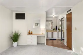 Primary bedroom with private bath