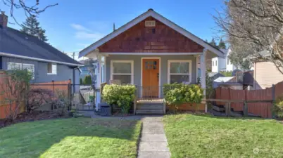 Covered Porch entry!