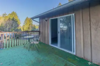 Upstairs Deck and view