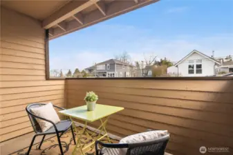 Balcony off upper bedroom