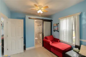 Primary bedroom with bathroom