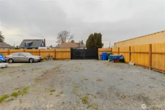 Parking from alley entrance