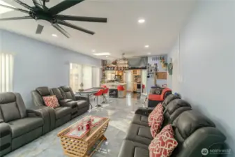 Living room from front door