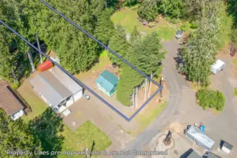 Property lines are approximate. Dead end road