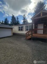front and garage