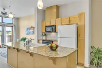 Enjoy cooking in this fun open kitchen!
