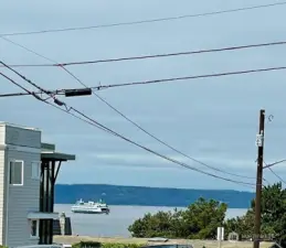 The ferry is coming in