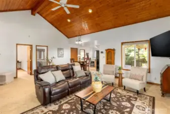 Tongue and groove vaulted ceiling