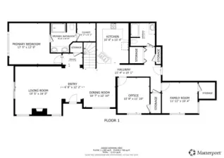 Main level floorplan. Dimensions are approximate only.