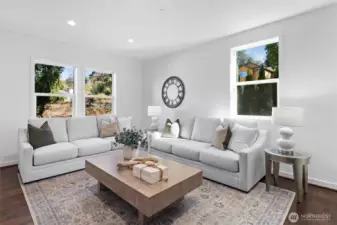 Spacious formal living room.