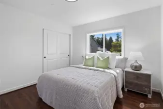 All 4 bedrooms are oversized.