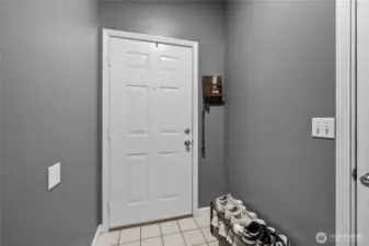 Down Stairs Entry Way near Garage Door