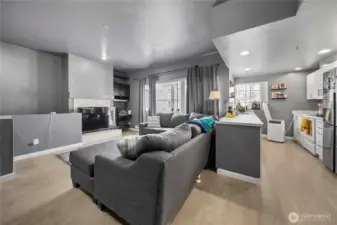 living and kitchen