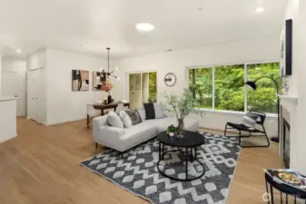 Open concept, single level living with no access stairs.