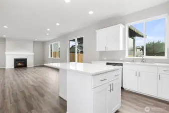 Light and bright open concept living - Home Under Construction - Photos are not of actual home. Colors and finishes may vary. Photos may contain upgrades