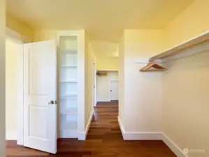 Large walk in Closets