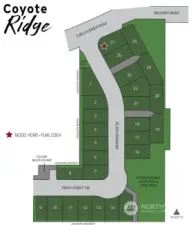 Coyote Ridge Plat Map Rendering