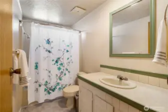 Main bathroom between the 2nd and 3rd bedrooms.  This also has a tub/shower combination.