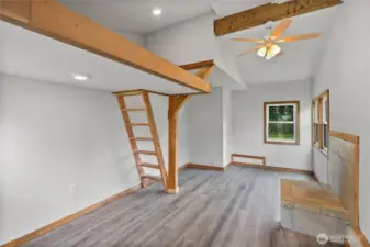 Whimsical Playhouse is plumbed for watrer