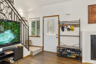 Upon entering the house, you could venture straight up to the loft space.
