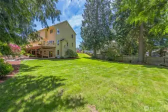 New houses just don't offer this kind of yard, with all the landscaping and sprinkler system already included.
