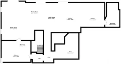 Lower level floor plan