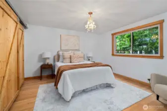 Main floor primary bedroom.