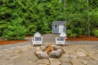 Firepit for the cooler days and nights.