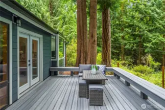 New wrap around Trex deck.