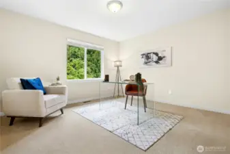 2nd Bedroom on the upper floor can be used as the office too
