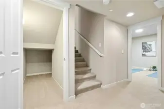 Storage room in the basement