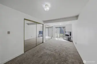 Master Bedroom with a slide door to the backyard