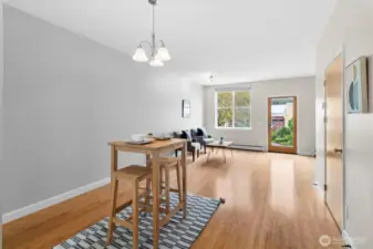 Dining from front door