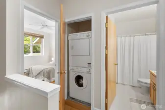 Second floor laundry and bath