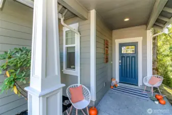 Exterior entryway with Greenbelt views of your sideyard.