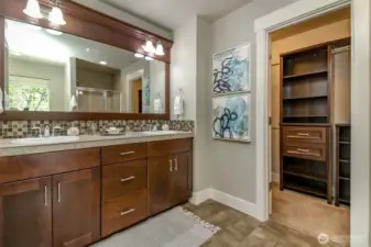 Primary Bath with Huge walk in closet