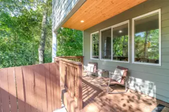 Deck off thew main floor with potential access to side yard for future buyer.