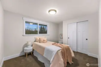 Bedroom 1 on the main living level