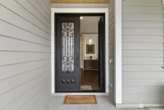 Stunning 8-foot decorative steel doors.