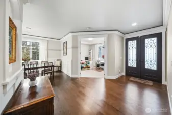 Entry way and main floor office.