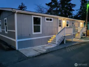 Exterior Lights - West Side - Night