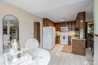 Kitchen can easily be enlarged. Just imagine the space you could create!